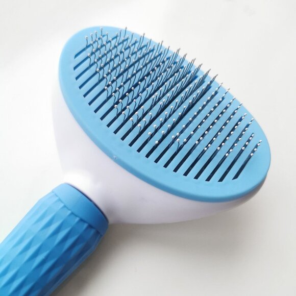 Pet Grooming Brush Self-Cleaning Hair Remover for Dogs Cats - Picture 3 of 4